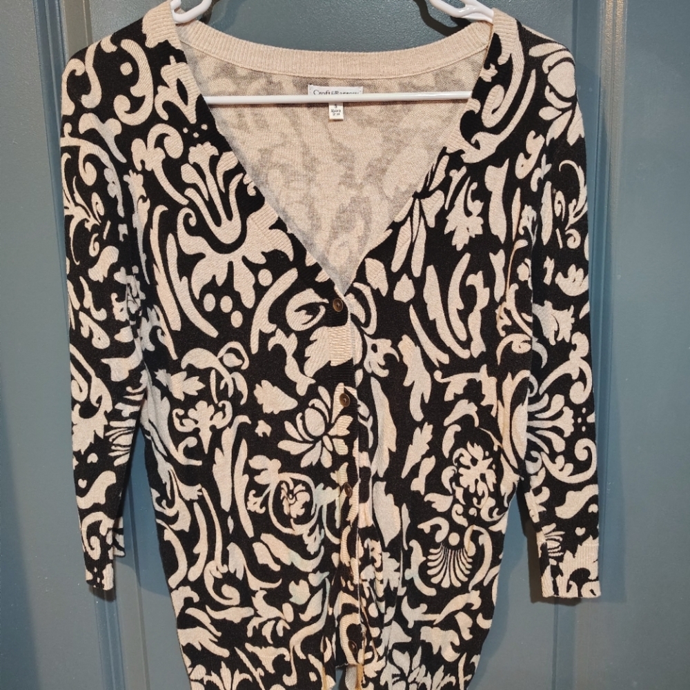 (W) Floral cardigan